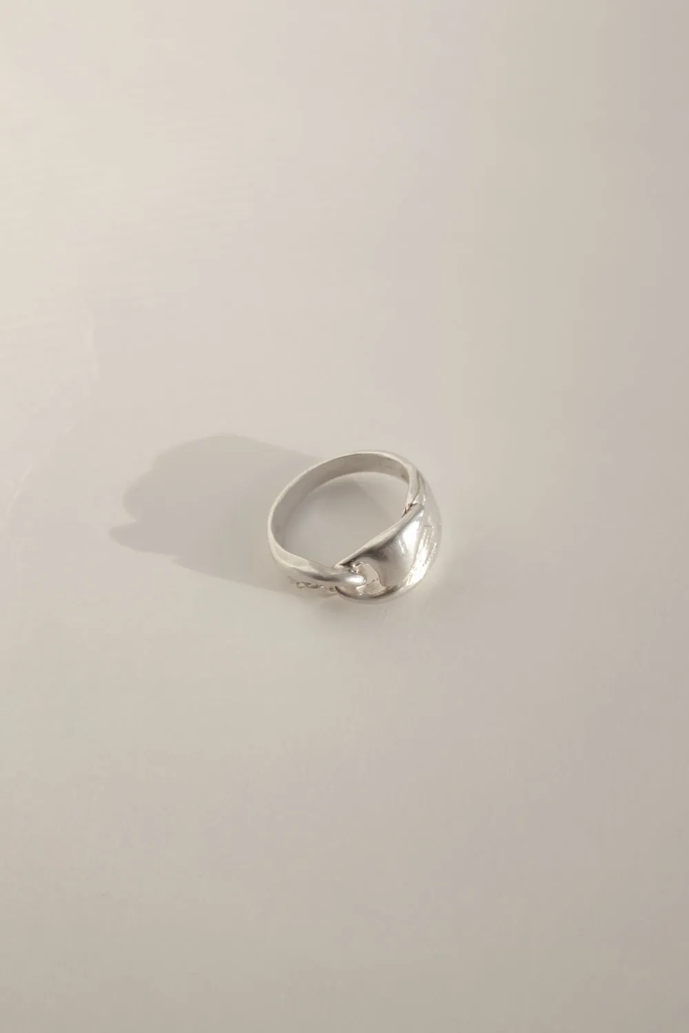 KNOTTED VINTAGE RING SILVER 925