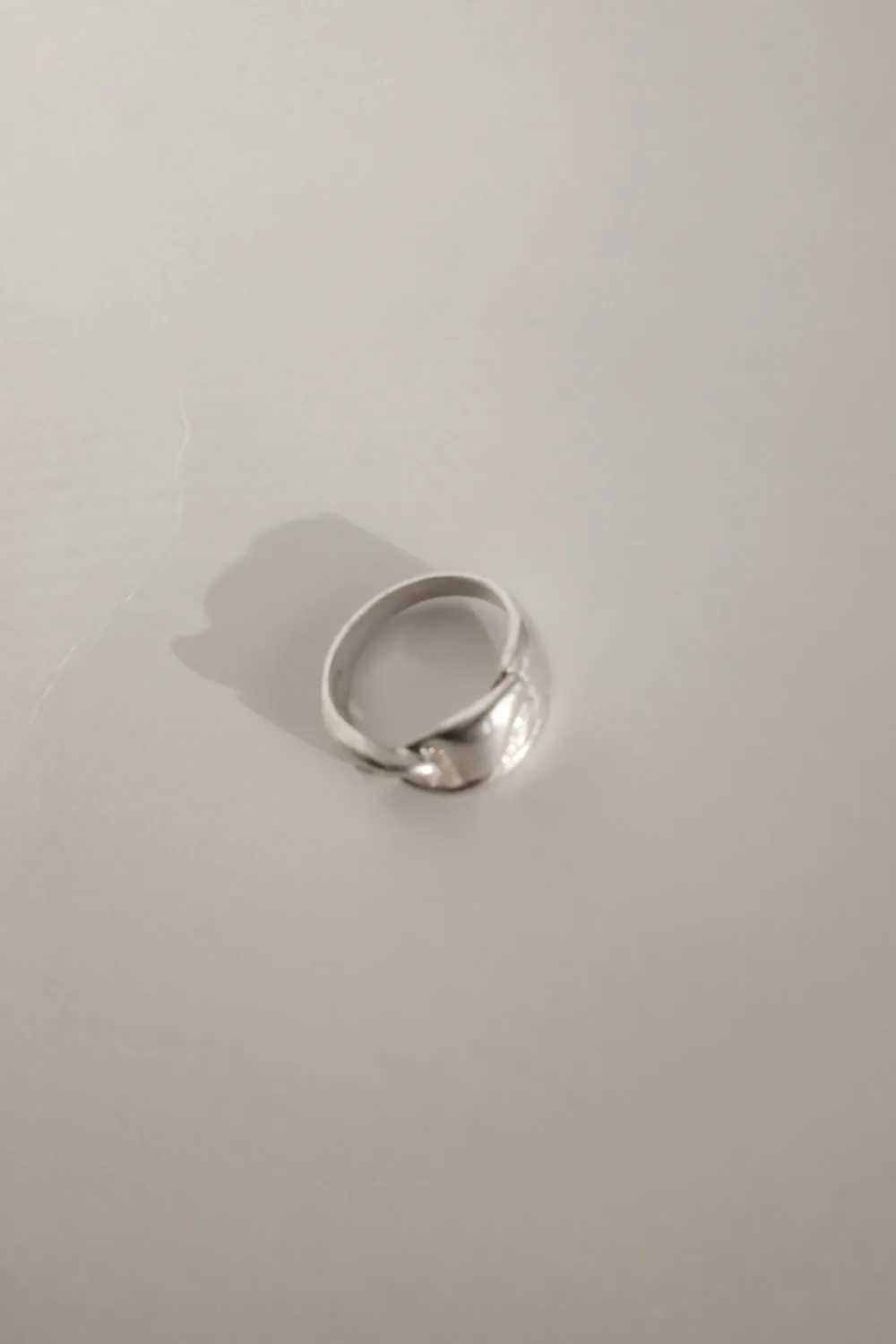 KNOTTED VINTAGE RING SILVER 925