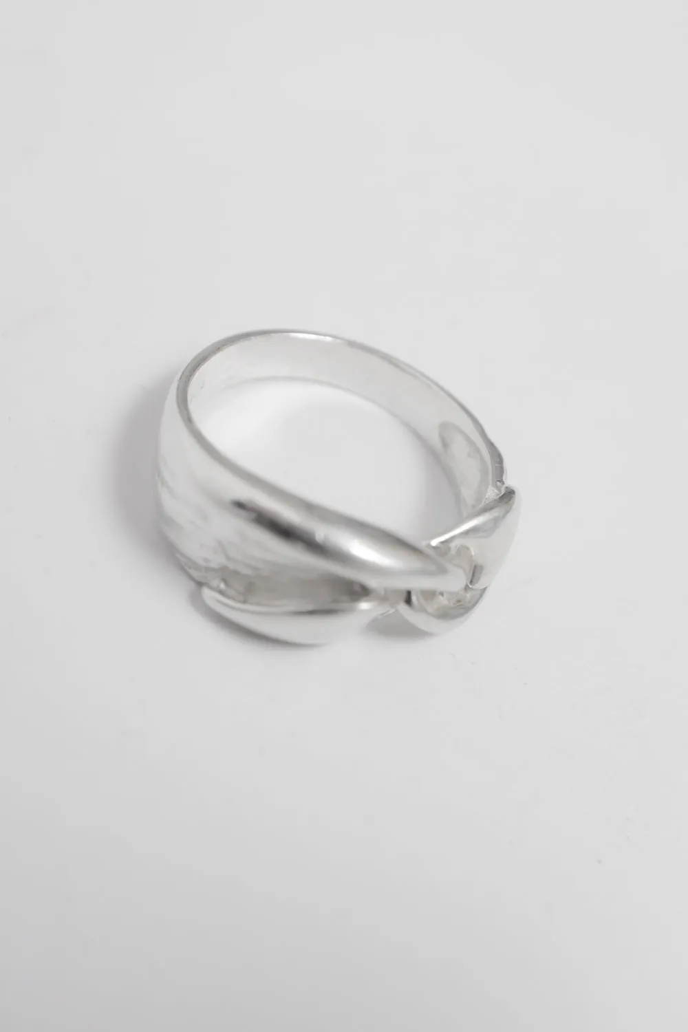 KNOTTED VINTAGE RING SILVER 925