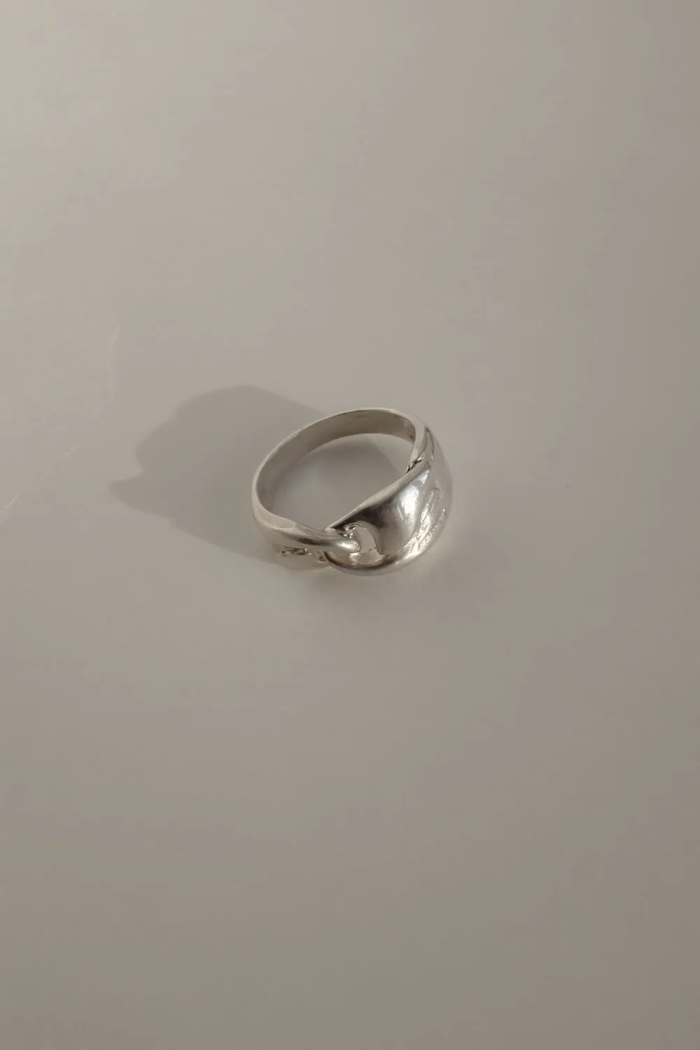 KNOTTED VINTAGE RING SILVER 925