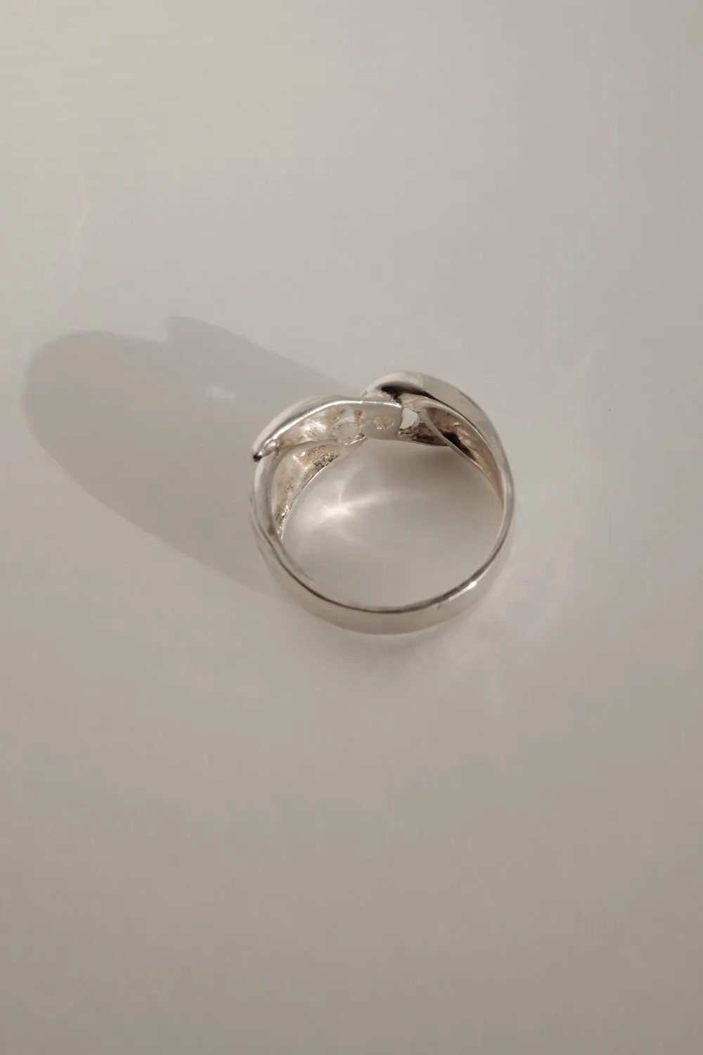 KNOTTED VINTAGE RING SILVER 925