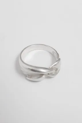 KNOTTED VINTAGE RING SILVER 925