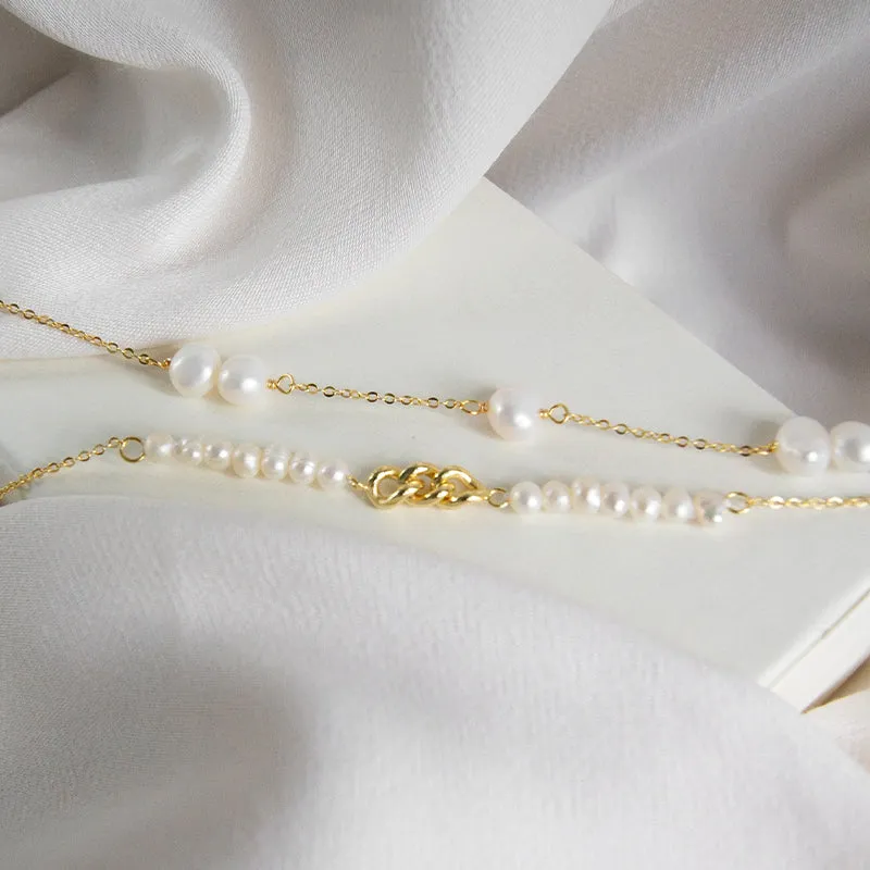 Link Freshwater Pearl Bracelet