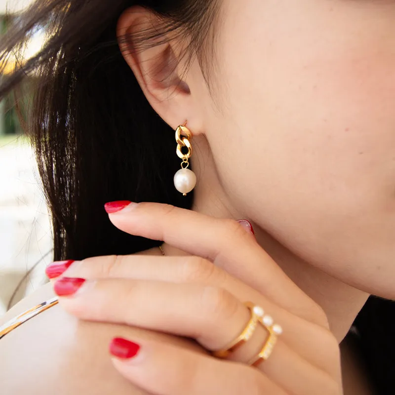 Link Freshwater Pearl Earrings