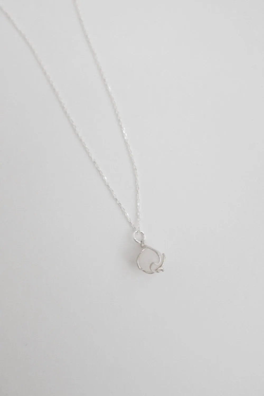 LONG BALL CRYSTAL STONE 925 NECKLACE
