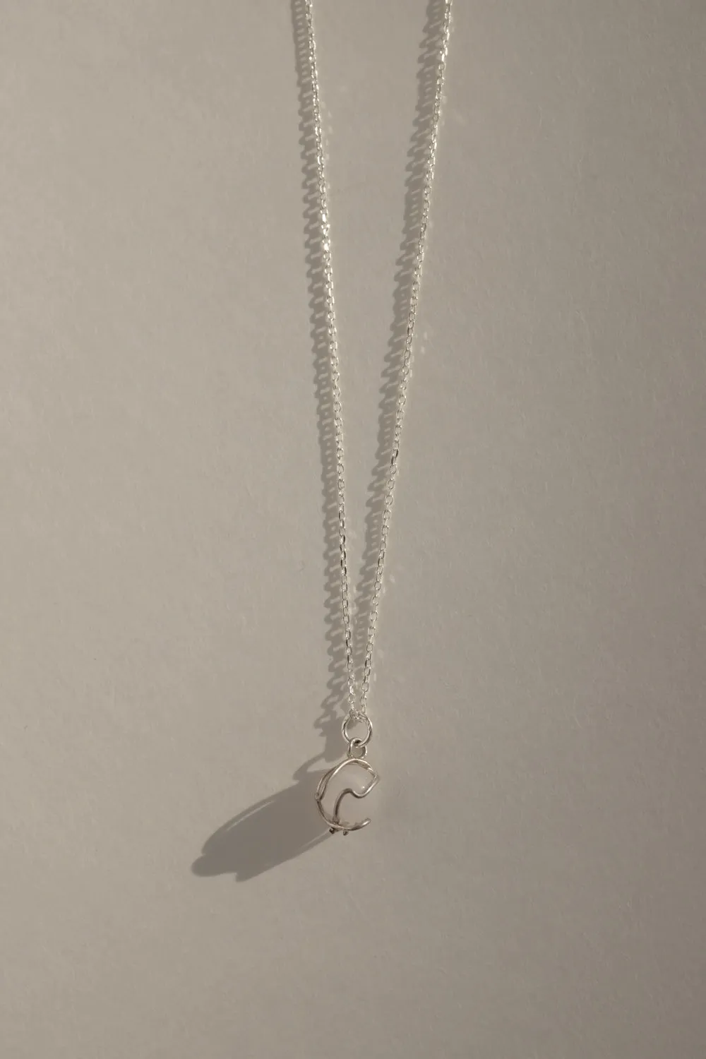 LONG BALL CRYSTAL STONE 925 NECKLACE