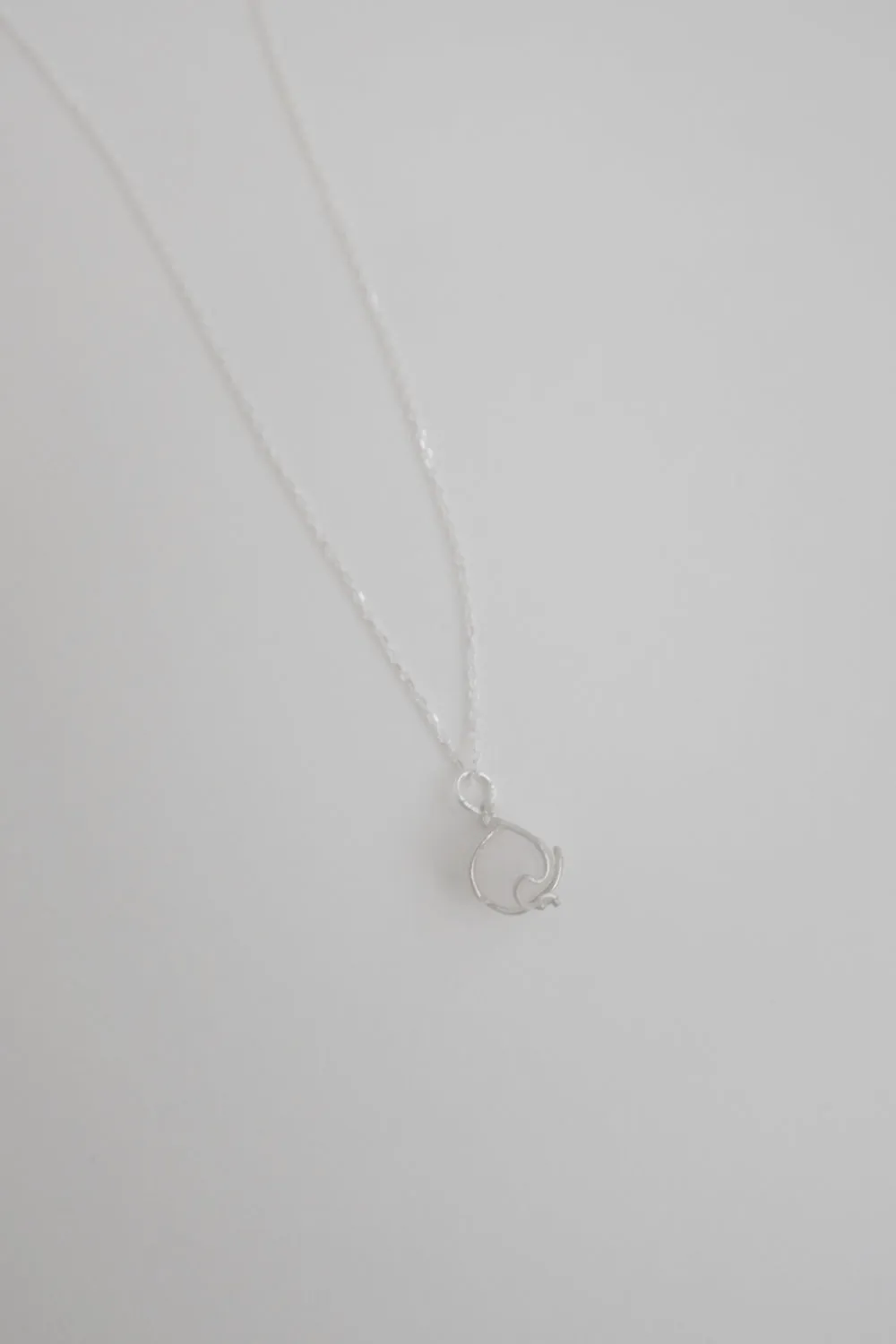 LONG BALL CRYSTAL STONE 925 NECKLACE
