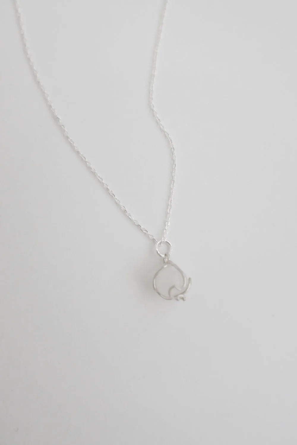 LONG BALL CRYSTAL STONE 925 NECKLACE