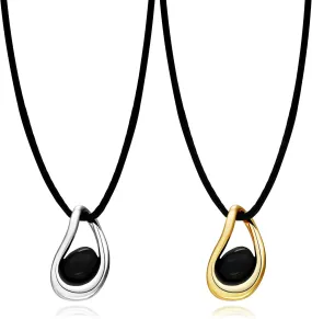 MISS RIGHT Teardrop Necklace Gold Necklace for Women Water Tear Drop Charm Collar Necklace Dainty Pendant Necklace Waterdrop Shape Trendy Jewelry Gift Valentines Day Jewelry Gifts