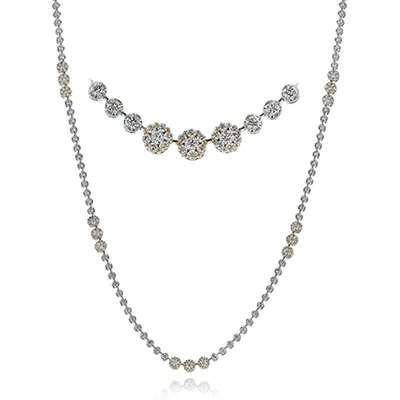 Necklace in 18k Gold with Diamonds