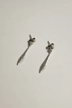 NECKTIE SILVER 925 VINTAGE SMALL EARRINGS