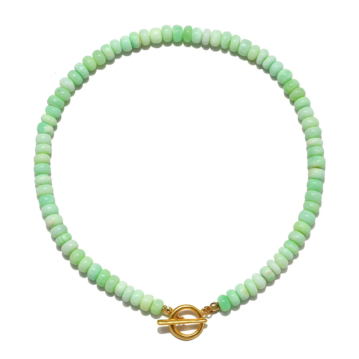 Opal Candy Gem Beaded Choker Necklace