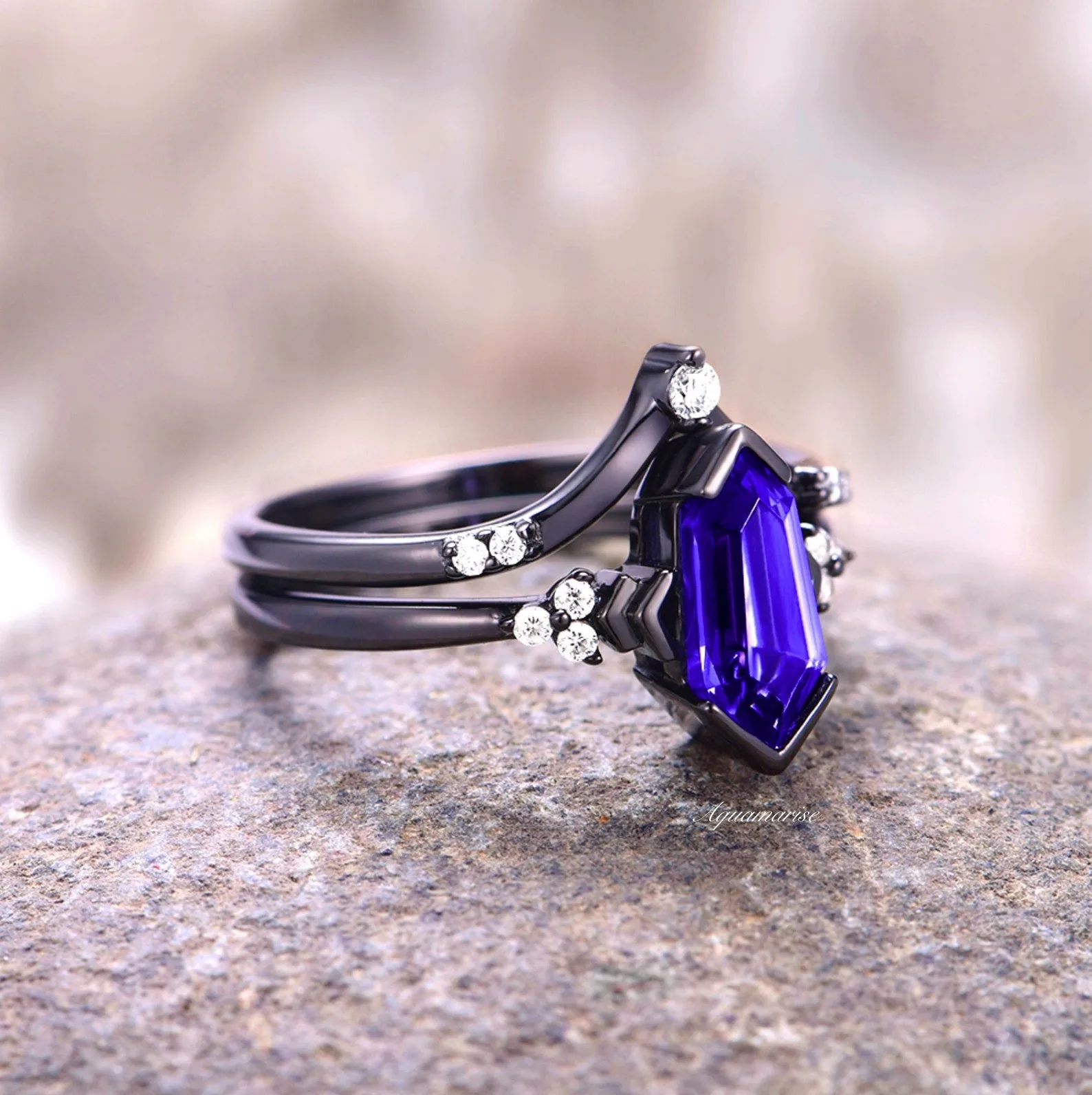 Orion Nebula & Tanzanite Couples Ring