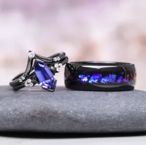 Orion Nebula & Tanzanite Couples Ring