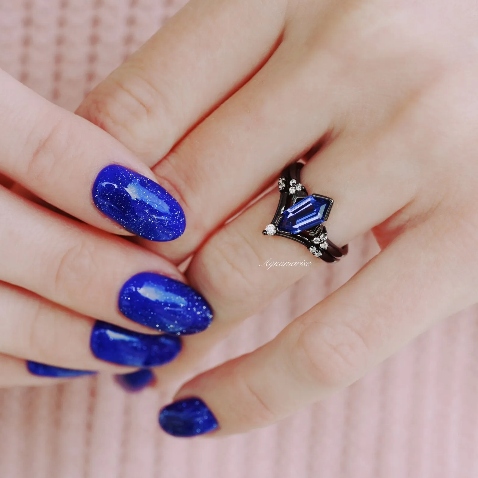 Orion Nebula & Tanzanite Couples Ring