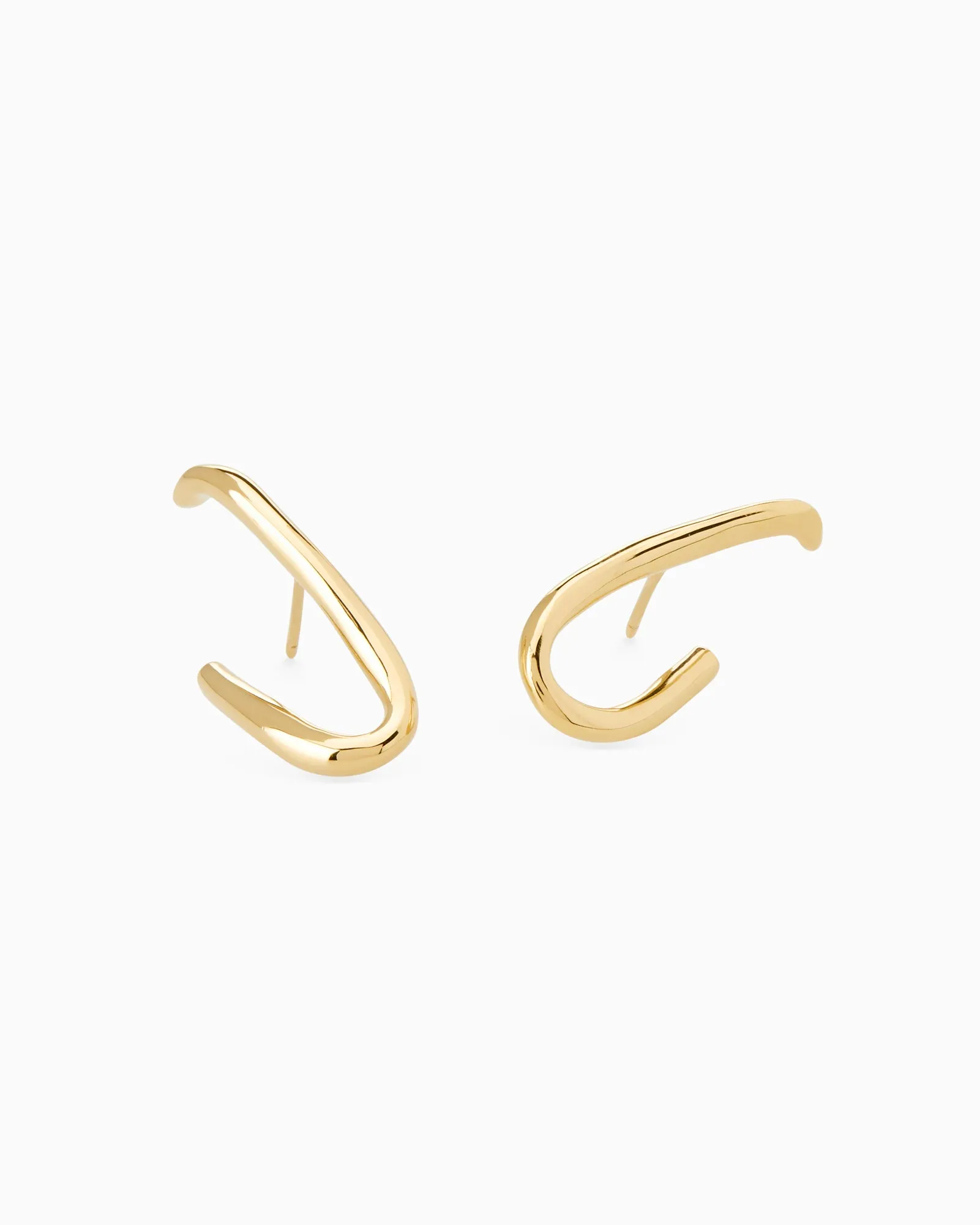 Oval Link Earrings | Gold
