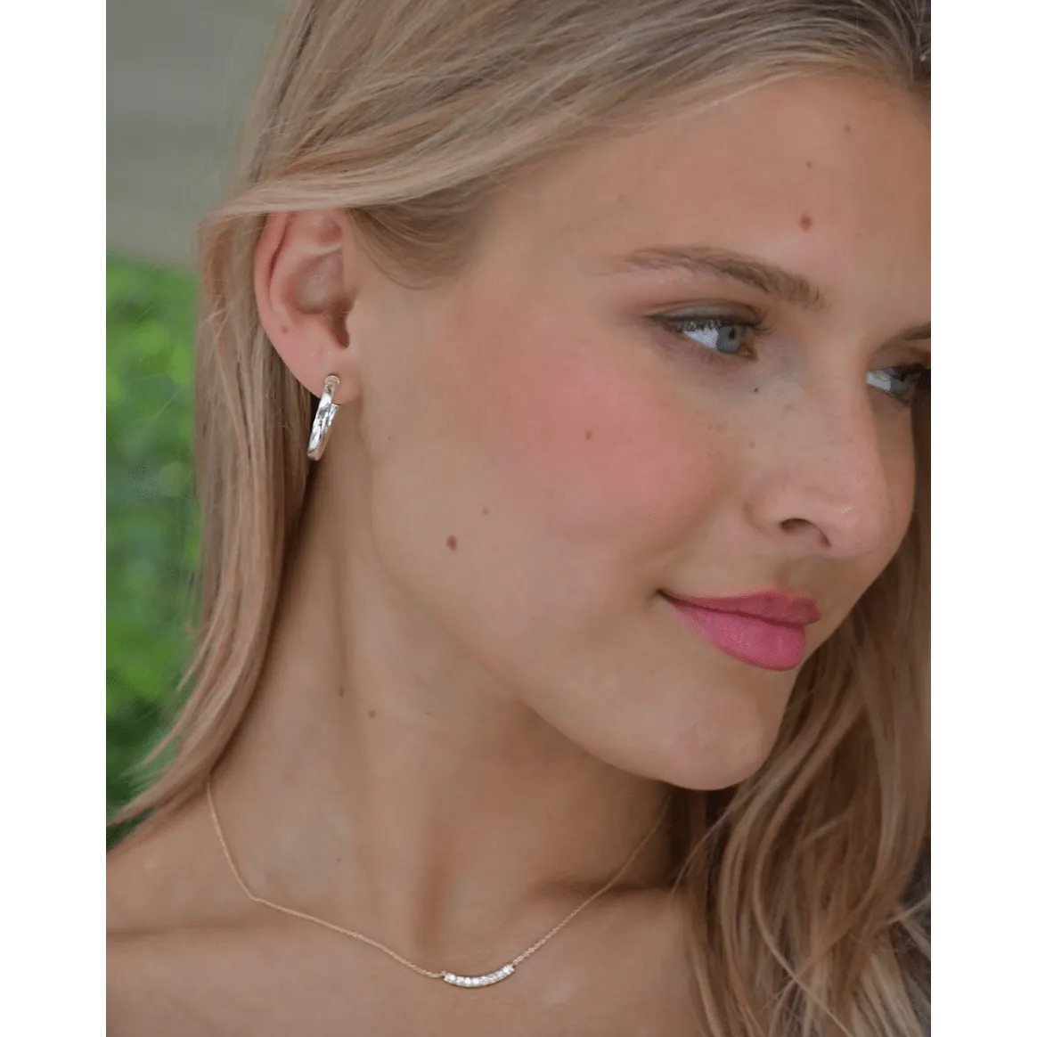 Paris Sterling Silver Post Hoops