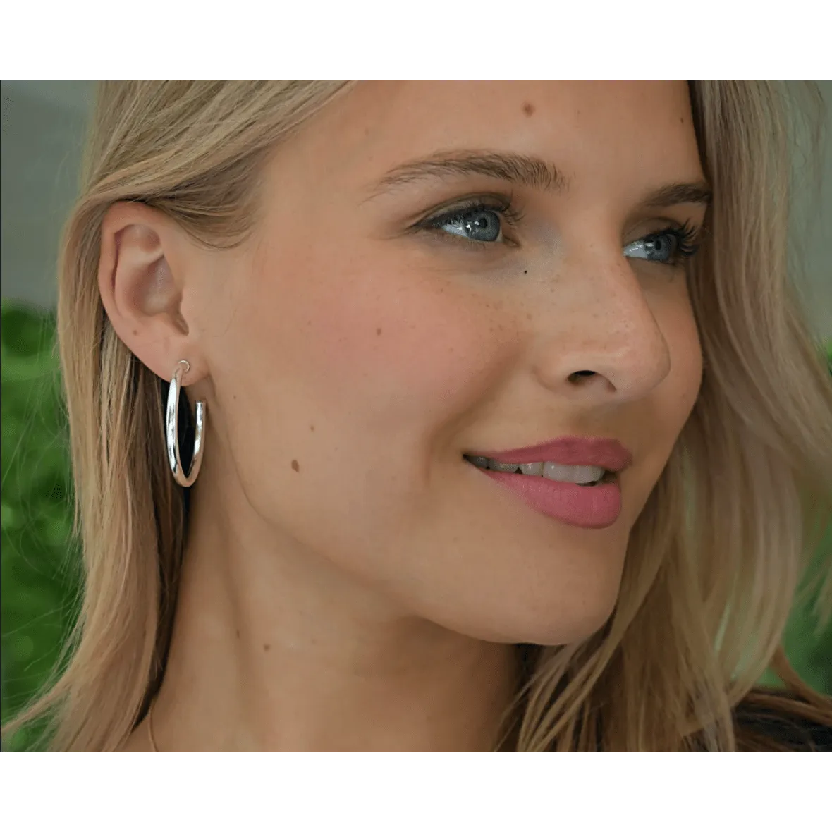 Paris Sterling Silver Post Hoops