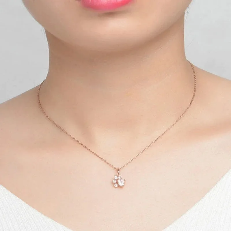 Paw Pendant - Rose Gold