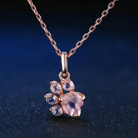 Paw Pendant - Rose Gold