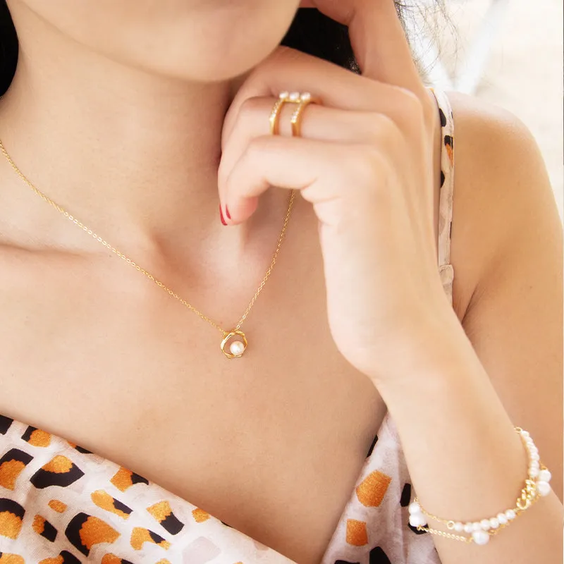 Pearl Halo Necklace