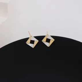 Pie American Diamond Fashionable Stud Earrings