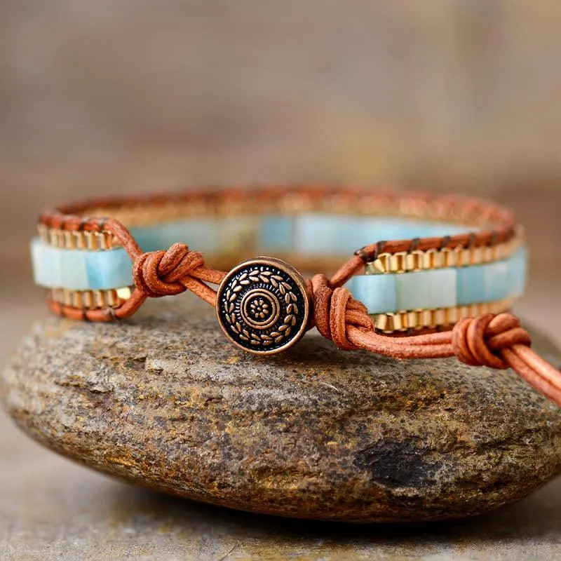 Pink Jade Cuff Bracelet