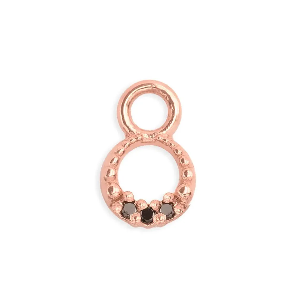"Athena" Charm in Gold with Gemstones