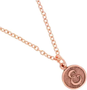 Rose Gold Tone Cursive Initial E Charm 10mm Necklace 18" Fashion Necklaces Trendy Accessories Stylish Additions