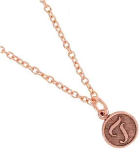 Rose Gold Tone Cursive Initial T Charm 10mm Necklace 18" Fashion Necklaces Trendy Accessories Stylish Additions Chic Details
