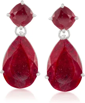 Ross-Simons Precious Gemstone Drop Earrings in Sterling Silver