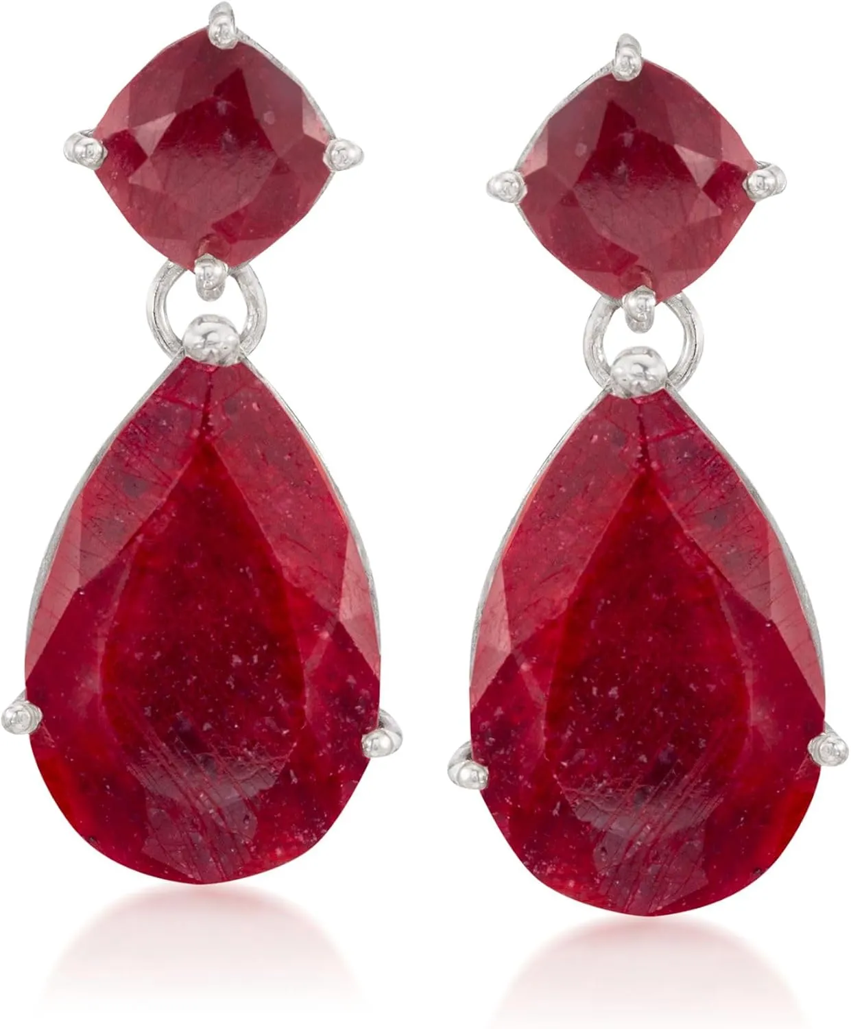 Ross-Simons Precious Gemstone Drop Earrings in Sterling Silver