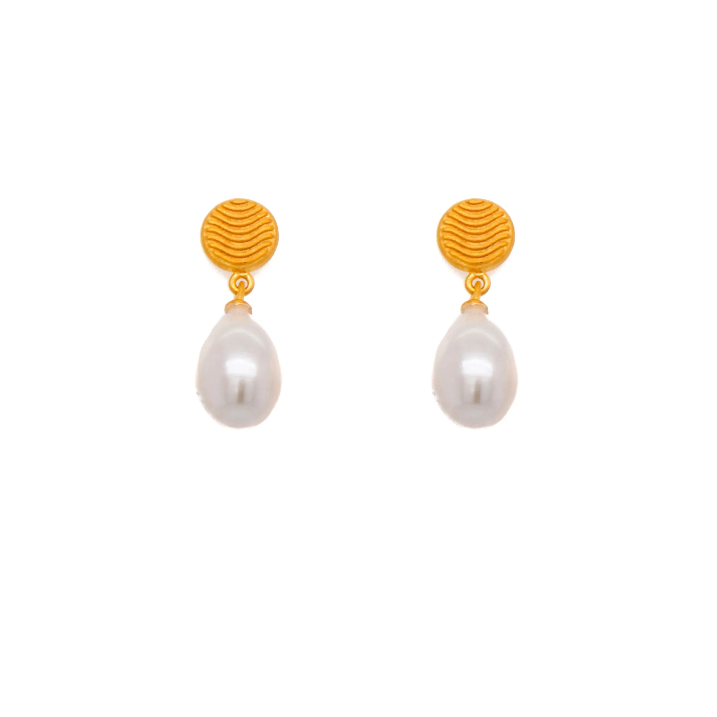 Serenity Teardrop Earrings 24K Gold Vermeil