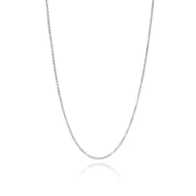 Sterling Silver Open Trace Chain Necklace - Medium Weight