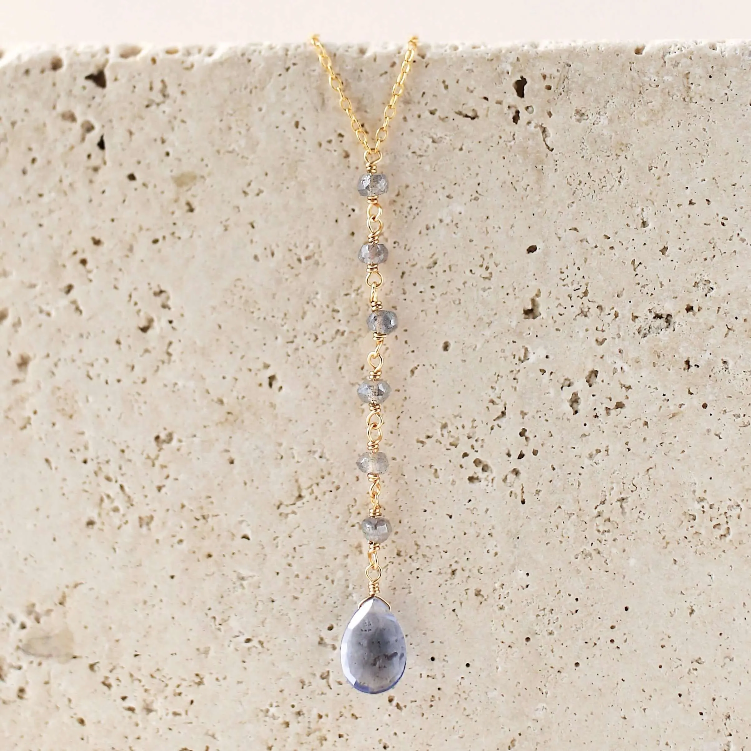 Tanzanite Quartz Yoga Pendant
