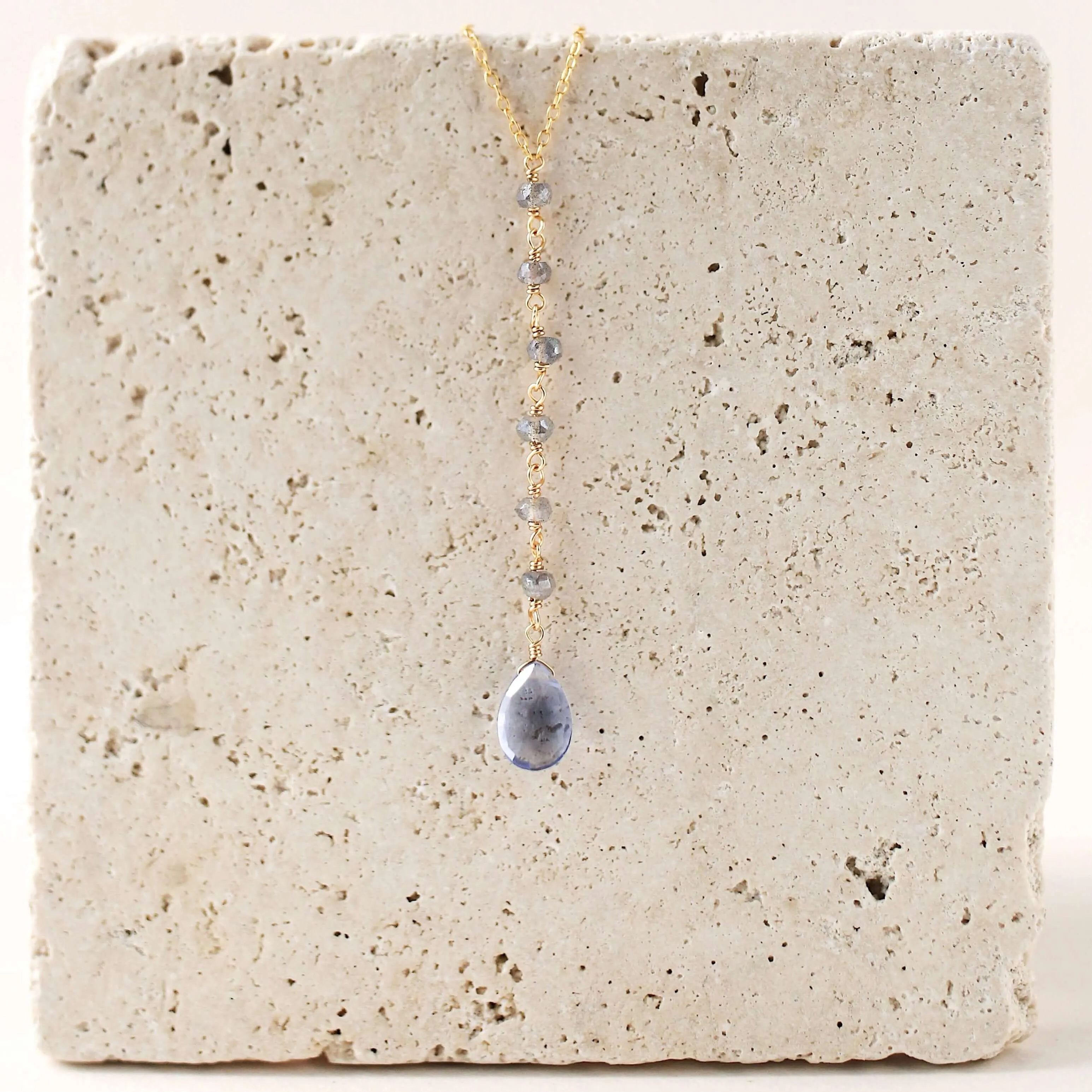 Tanzanite Quartz Yoga Pendant