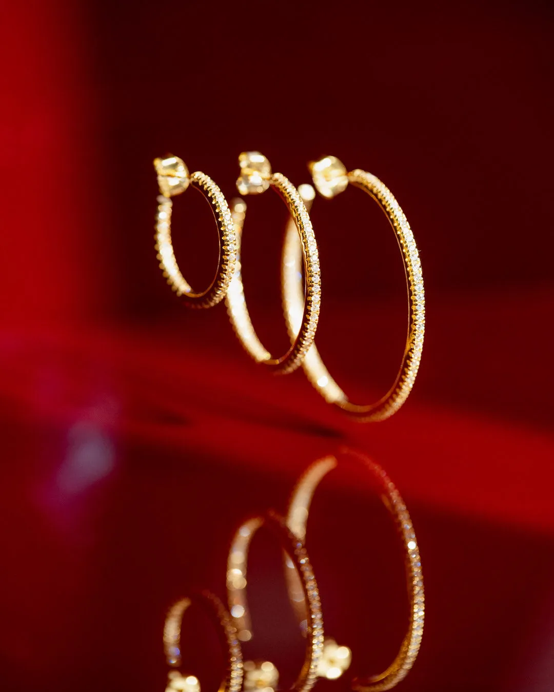 The Go-To Glam hoops S - gold plated
