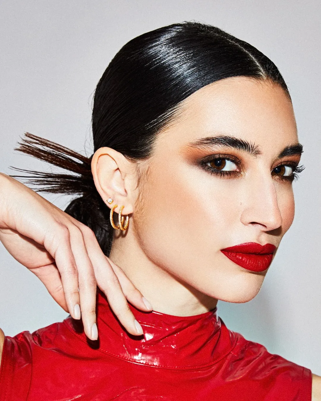 The Go-To Glam hoops S - gold plated