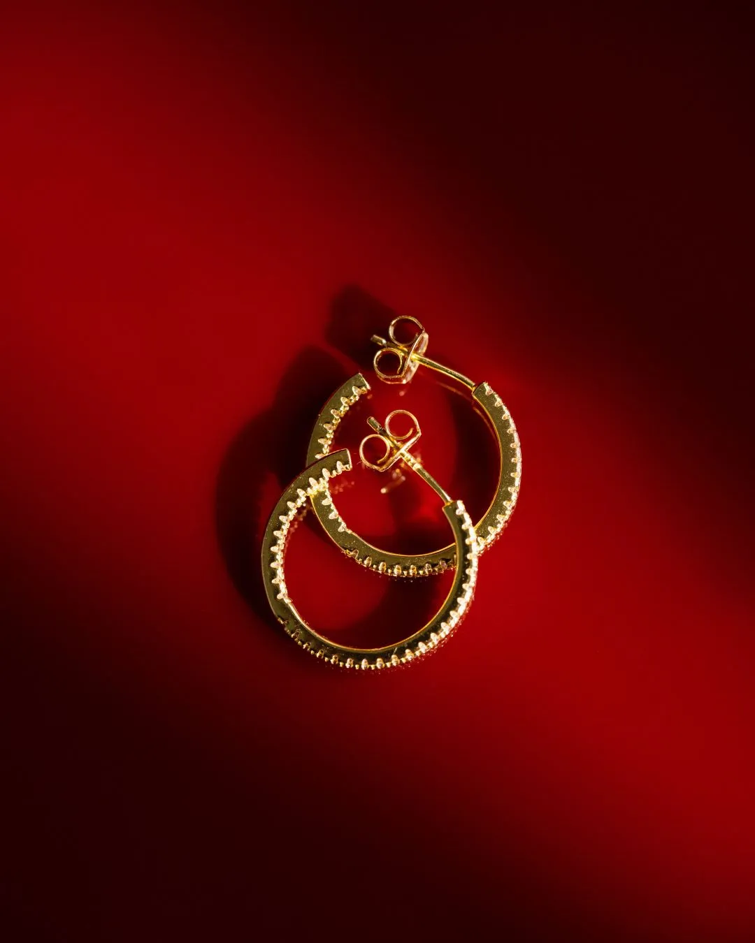 The Go-To Glam hoops S - gold plated