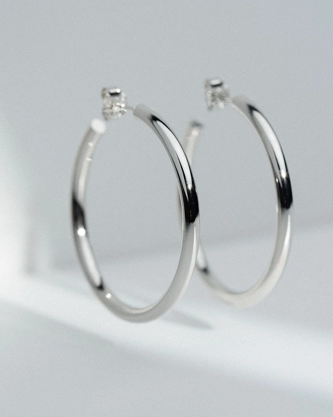 The Go-To hoops L - sterling silver