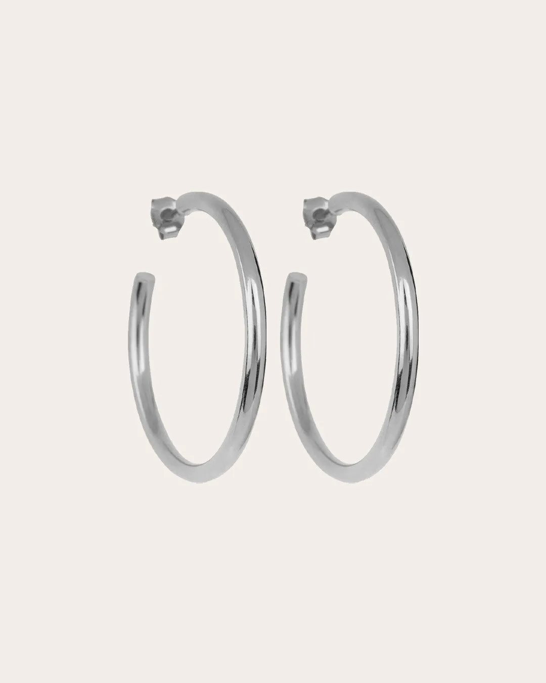 The Go-To hoops L - sterling silver