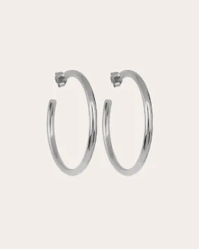 The Go-To hoops L - sterling silver