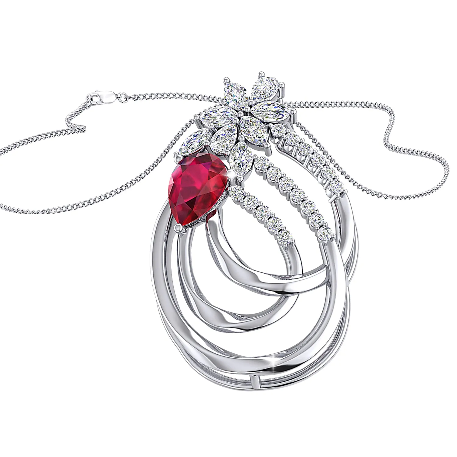 THE ROSE PETAL PENDANT