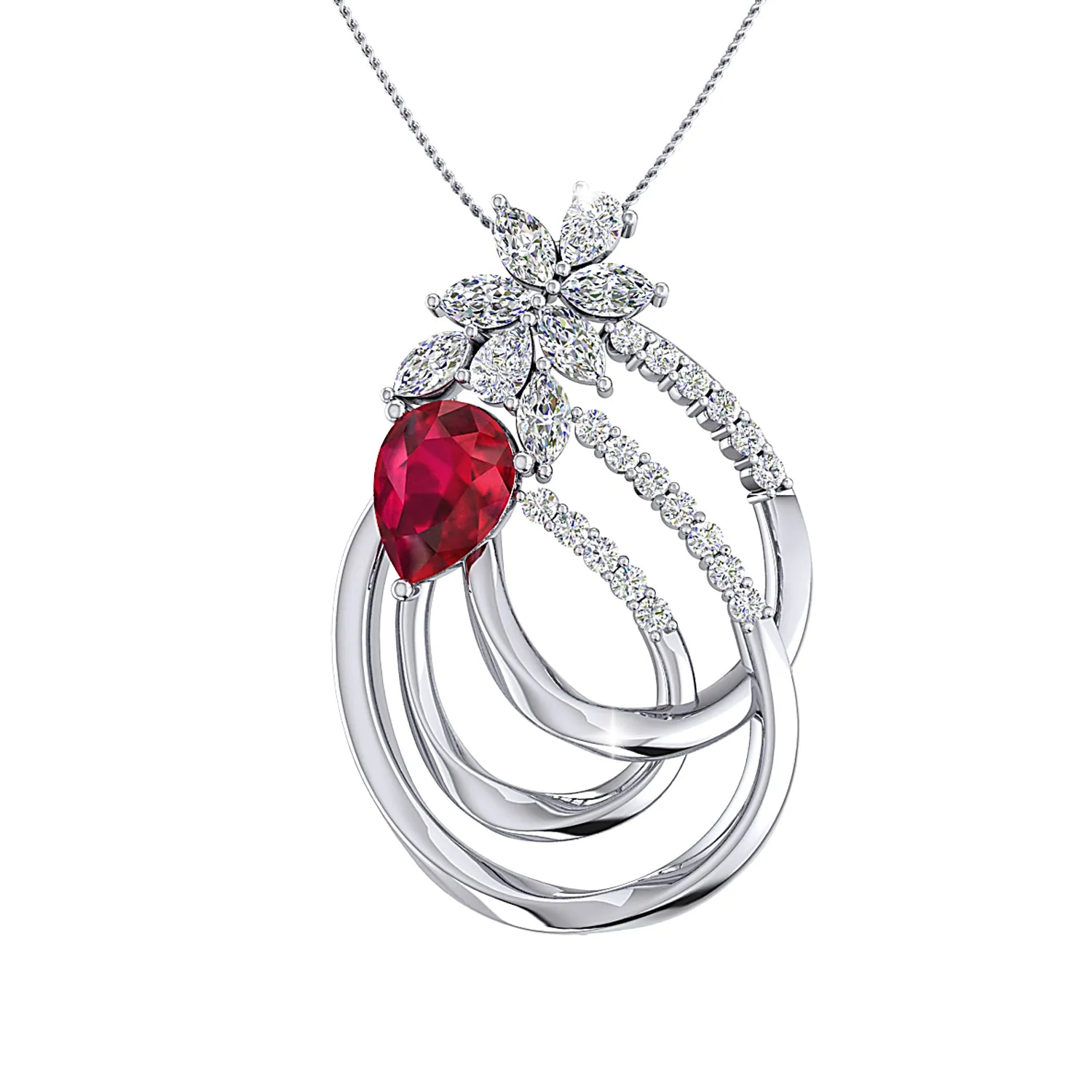 THE ROSE PETAL PENDANT