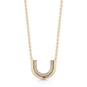 THOBY 18K GOLD AND DIAMOND LARGE TUBULAR NECKLACE