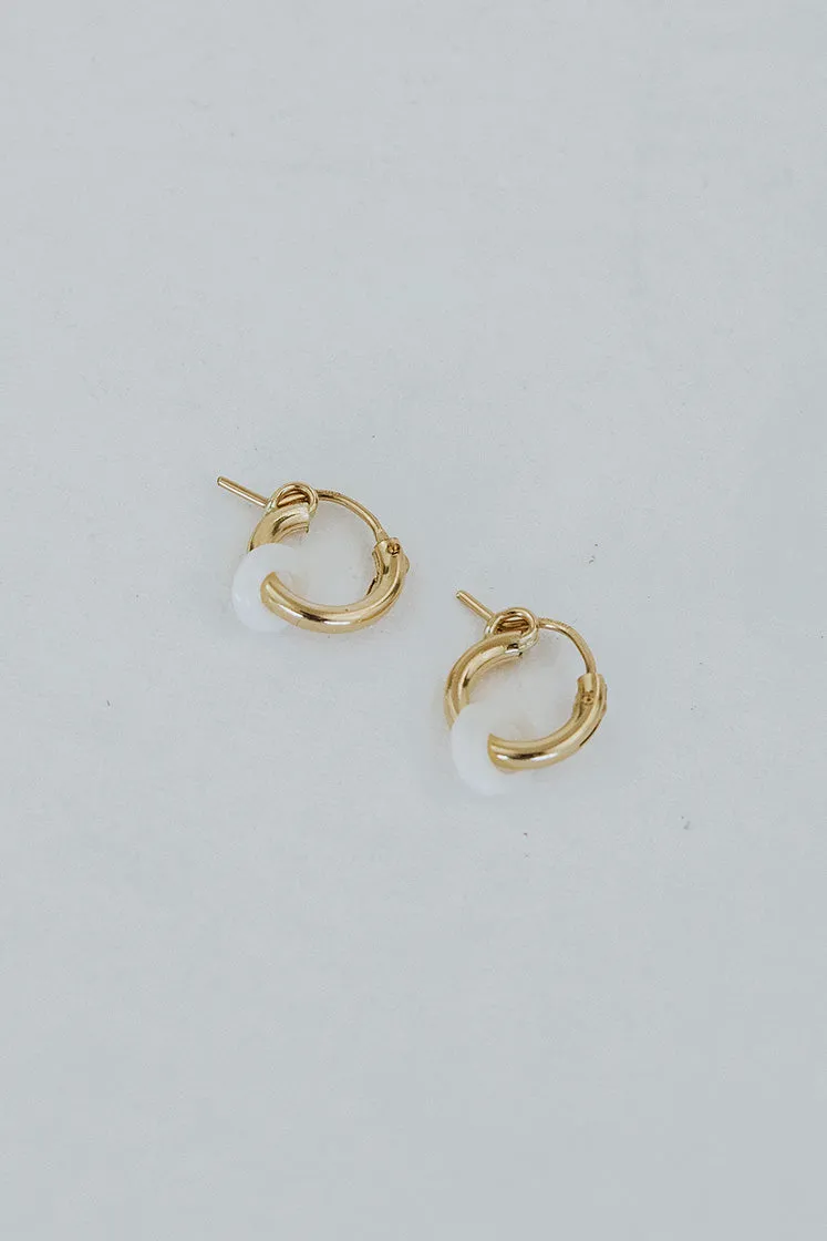 Tiny Puka Hoop Earrings