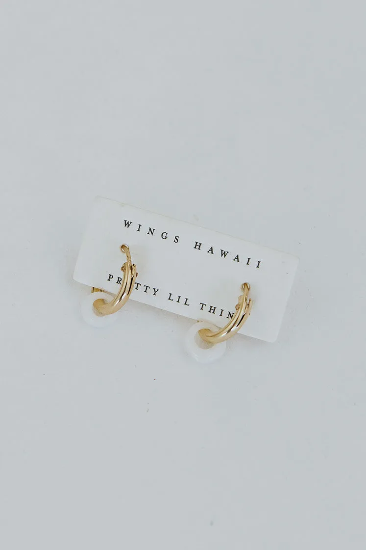 Tiny Puka Hoop Earrings