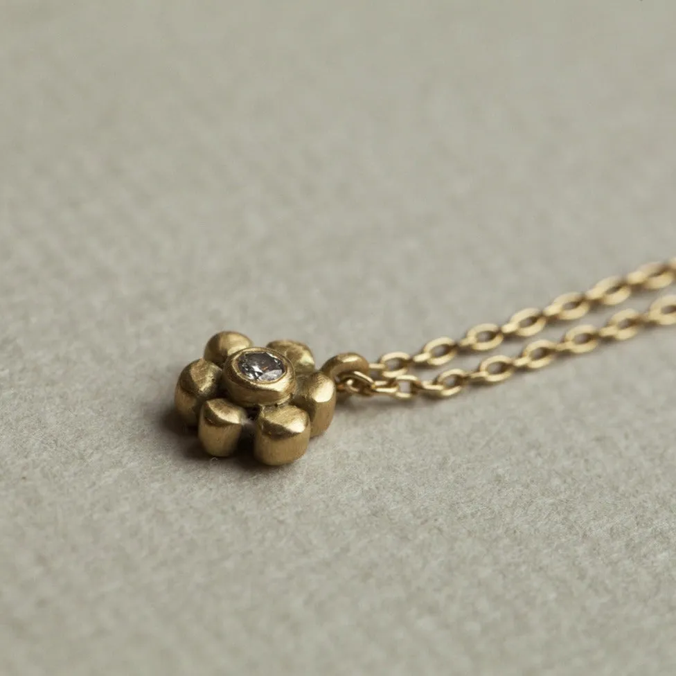 Tiny Star, Heart and Daisy Necklaces with Diamonds