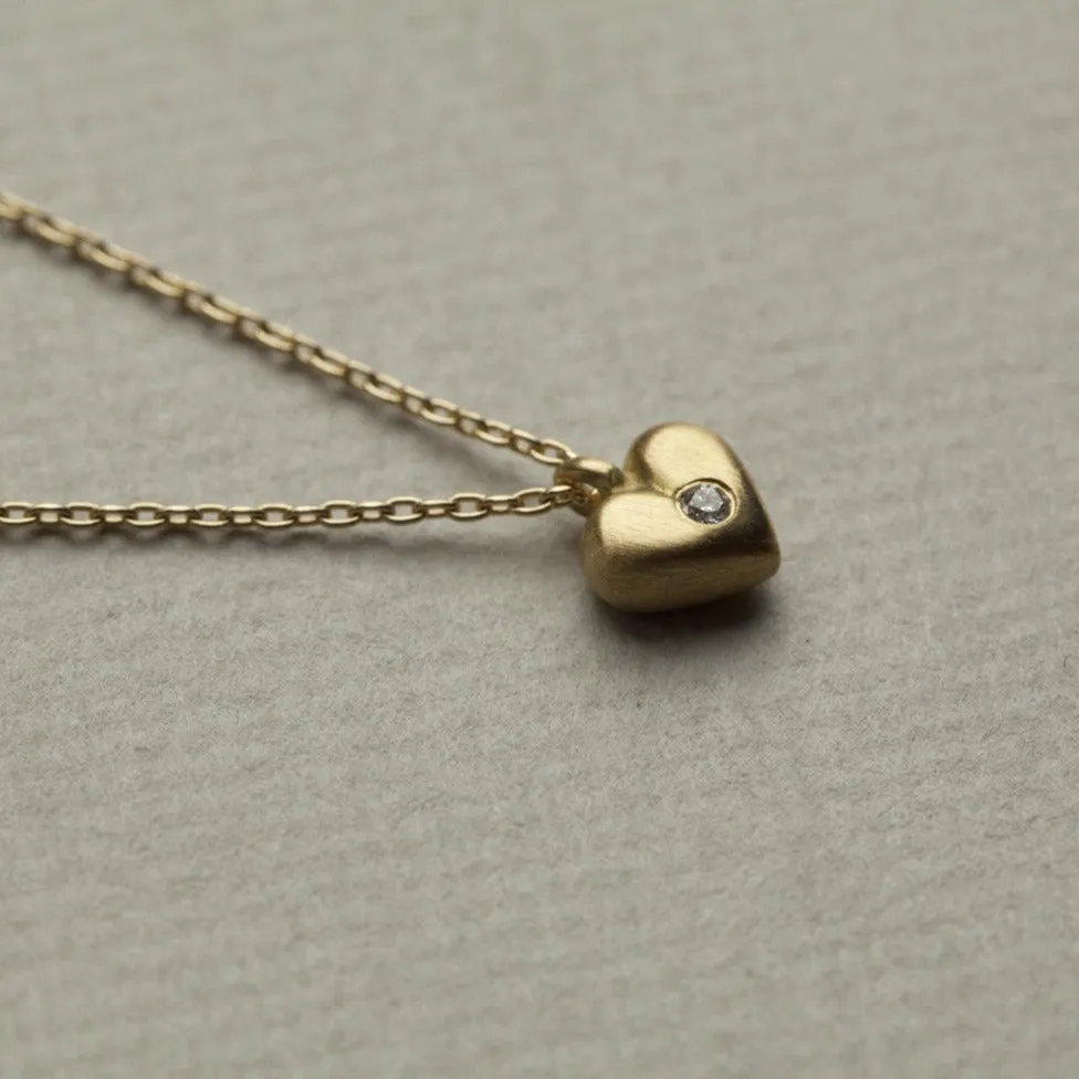 Tiny Star, Heart and Daisy Necklaces with Diamonds