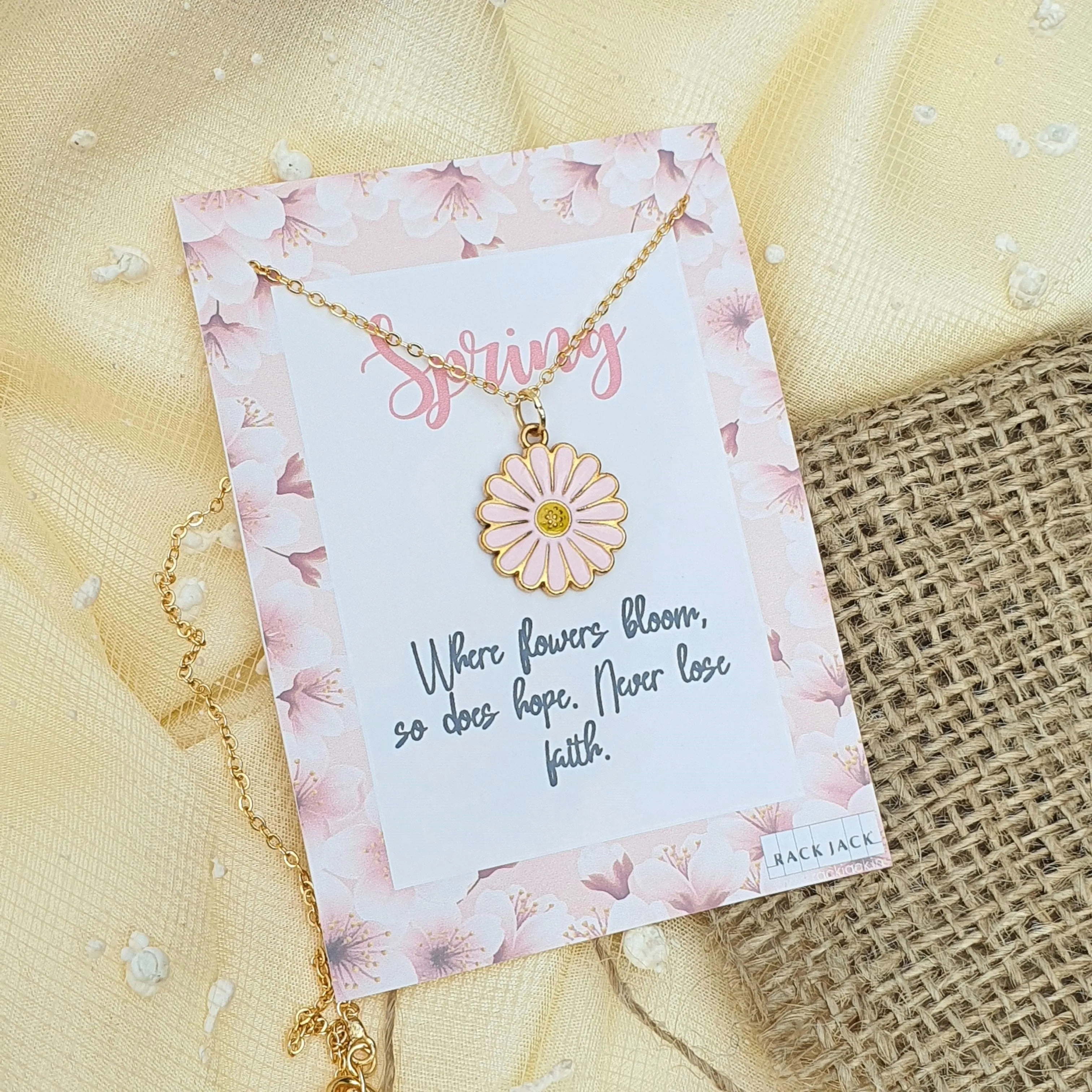 Y2K Charm Pendant Gold Necklace - Season Love